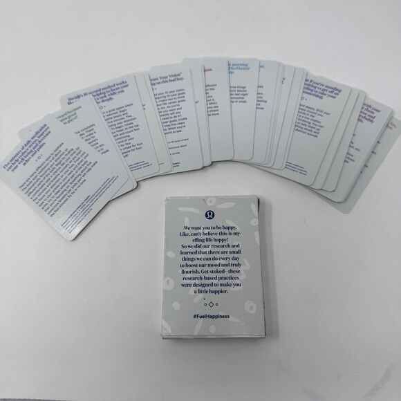 Lululemon Athletica Fuel Happiness 35 Research Based Cards To Make You Happy - Picture 2 of 4